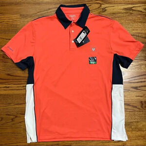 NEW CHAPS Men's Golf Polo Shirt Moisture Wicking UPF 30 - Large